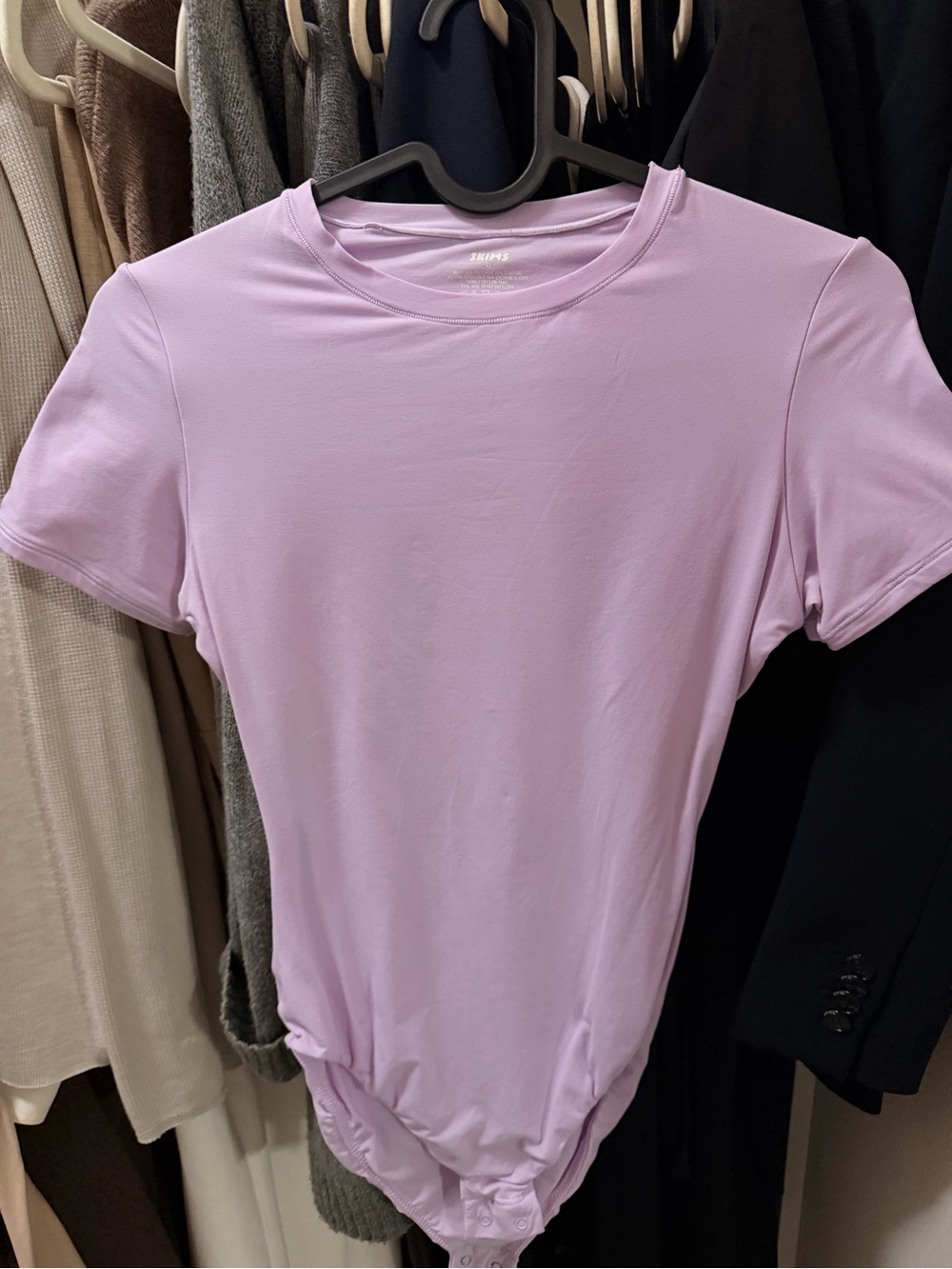 Lilac/light purple skims bodysuit